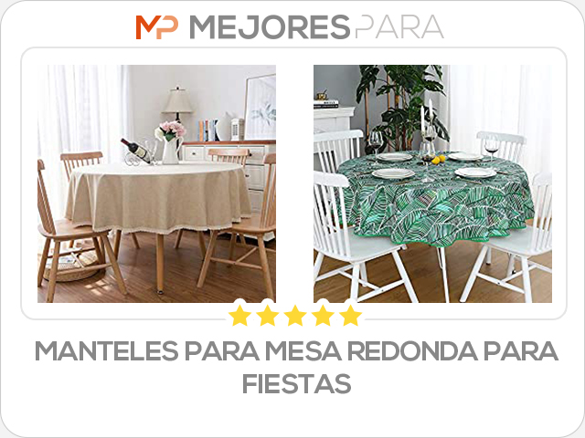 manteles para mesa redonda para fiestas