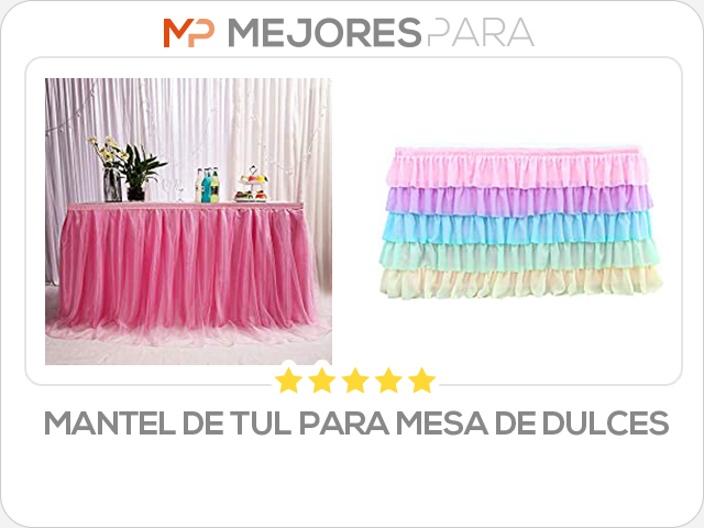 mantel de tul para mesa de dulces