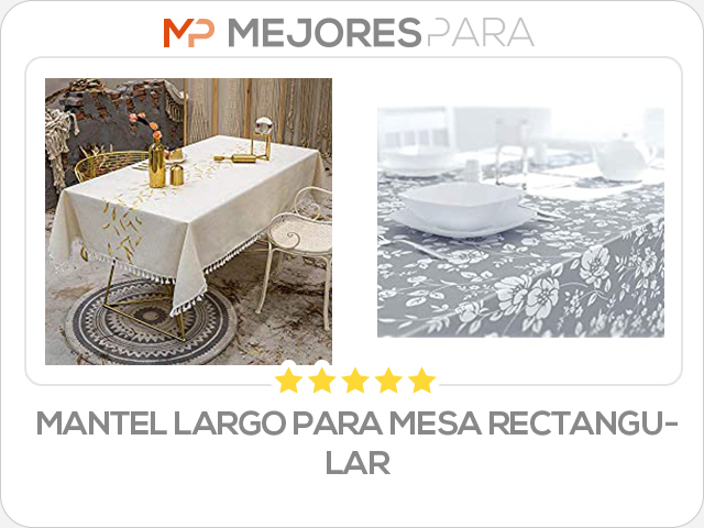 mantel largo para mesa rectangular