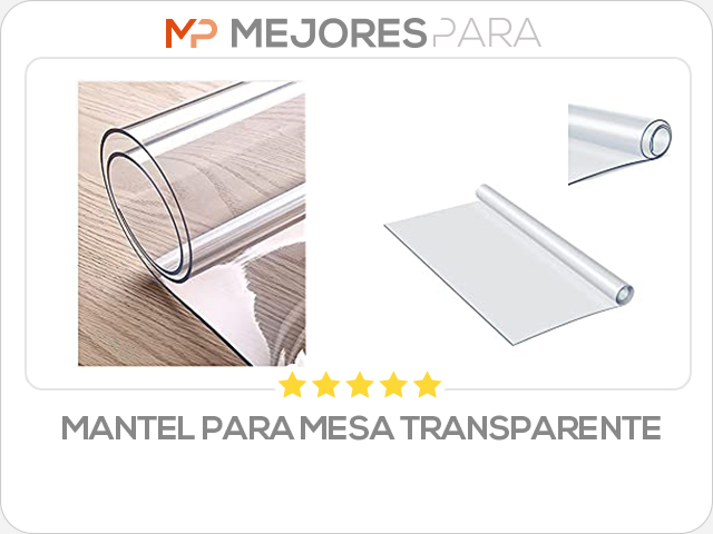 mantel para mesa transparente