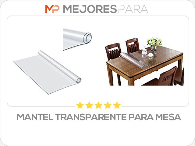 mantel transparente para mesa