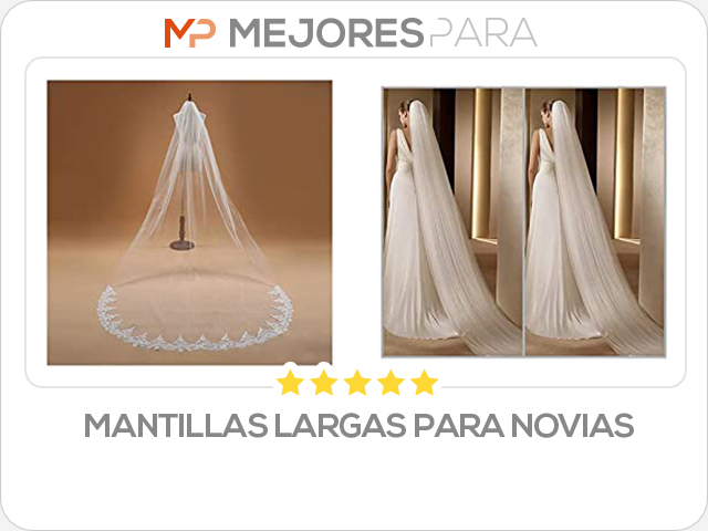 mantillas largas para novias