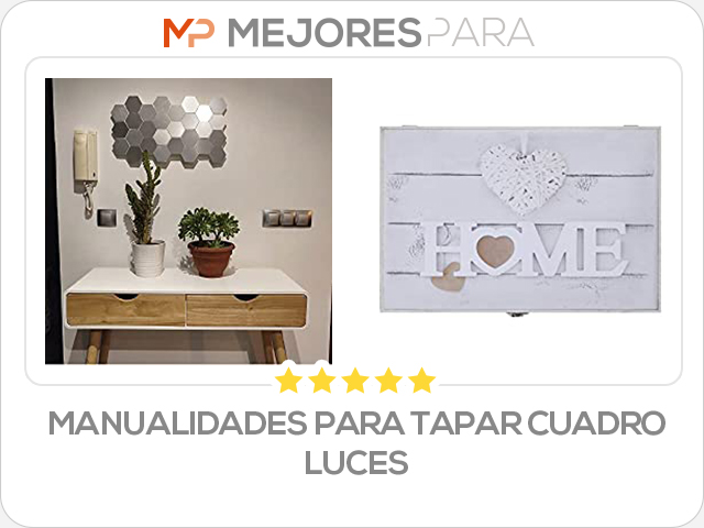 manualidades para tapar cuadro luces