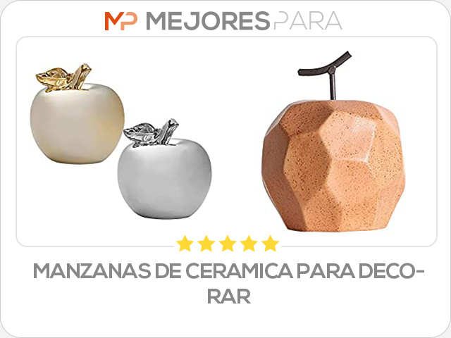 manzanas de ceramica para decorar