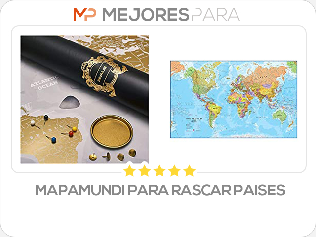 mapamundi para rascar paises