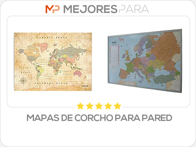 mapas de corcho para pared