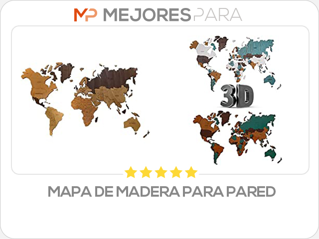 mapa de madera para pared