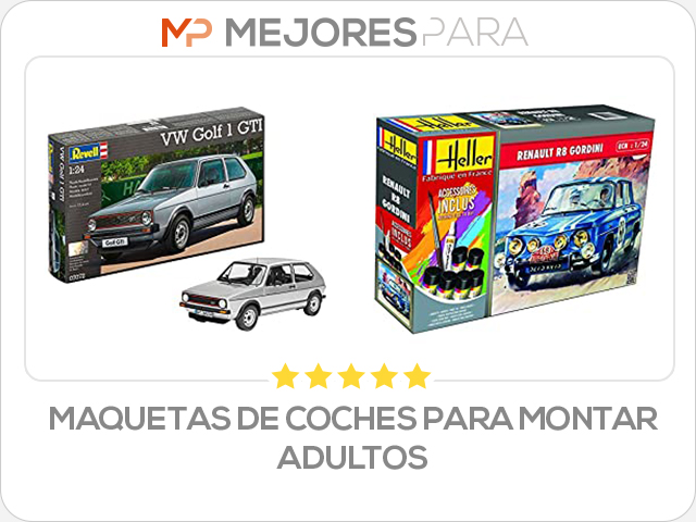 maquetas de coches para montar adultos