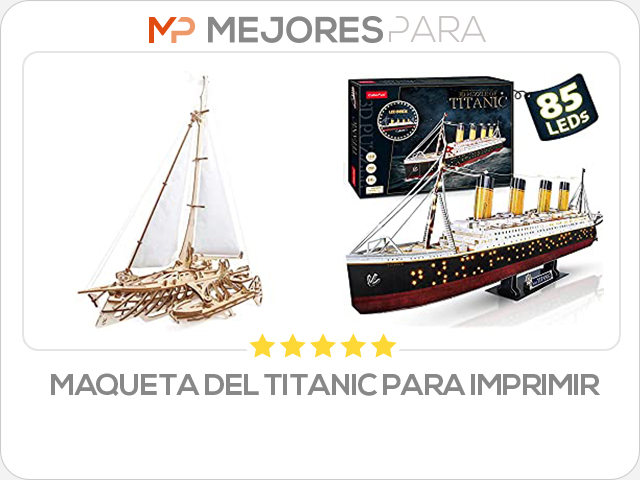 maqueta del titanic para imprimir