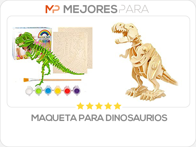 maqueta para dinosaurios