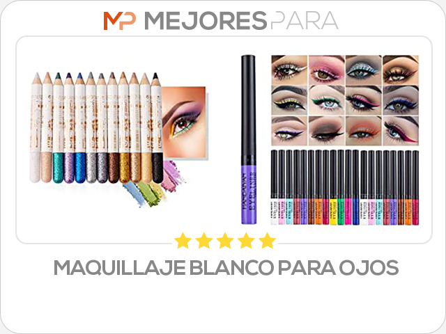 maquillaje blanco para ojos