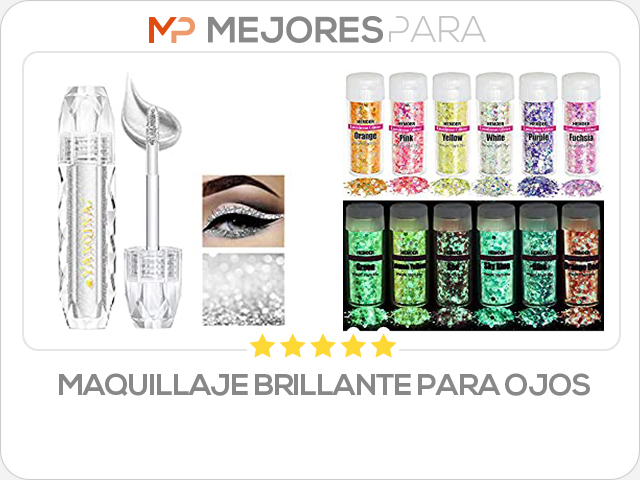 maquillaje brillante para ojos