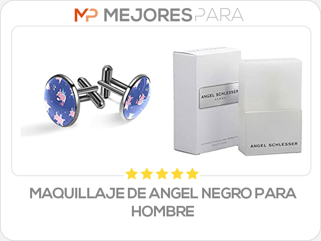 maquillaje de angel negro para hombre