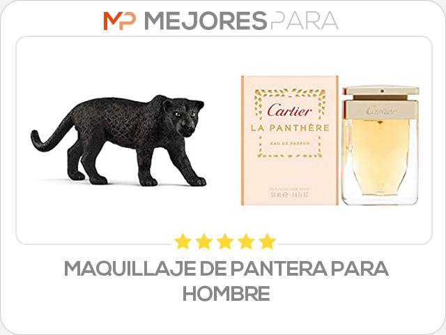 maquillaje de pantera para hombre