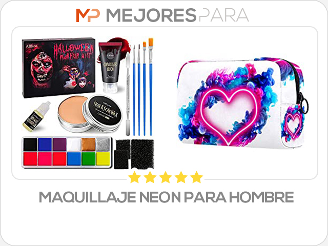 maquillaje neon para hombre