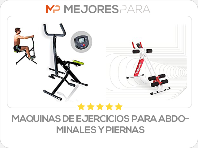 maquinas de ejercicios para abdominales y piernas