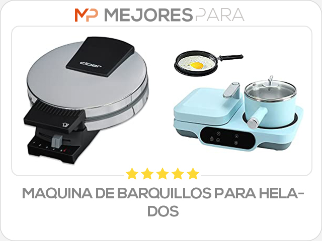 maquina de barquillos para helados