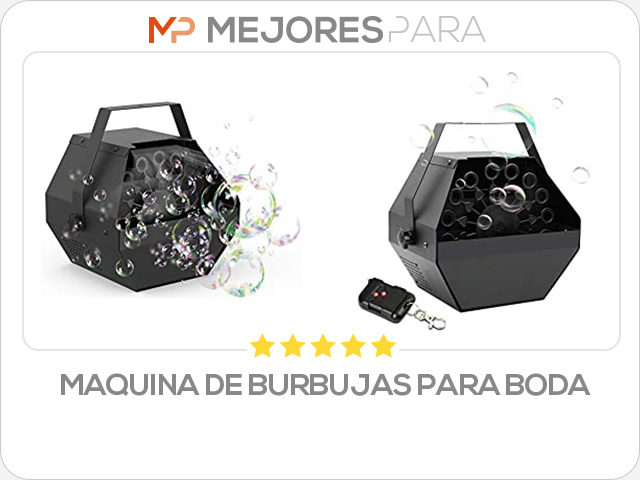 maquina de burbujas para boda