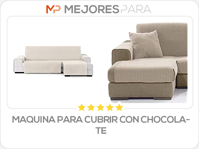 maquina para cubrir con chocolate