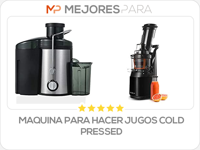 maquina para hacer jugos cold pressed