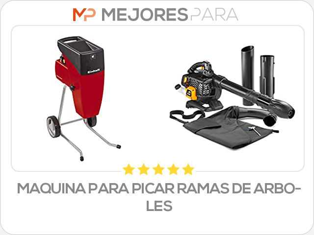 maquina para picar ramas de arboles