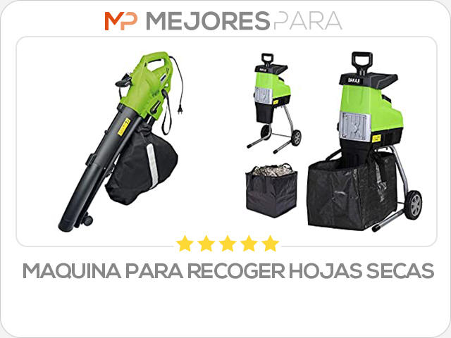 maquina para recoger hojas secas