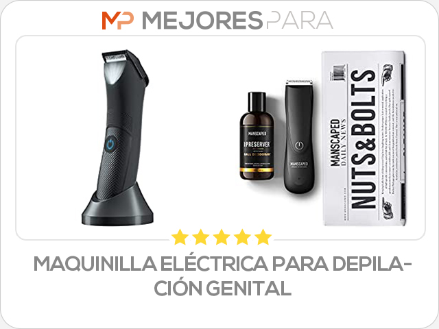 maquinilla eléctrica para depilación genital