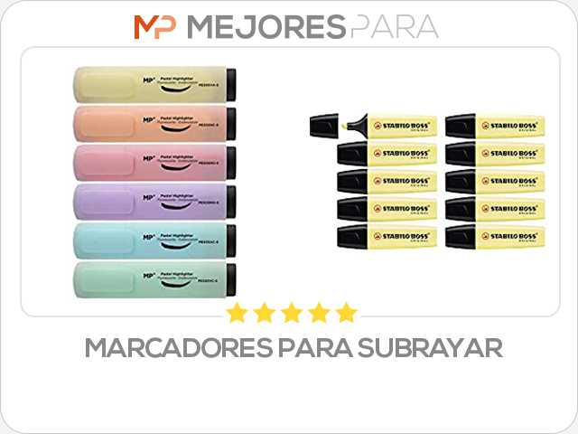 marcadores para subrayar