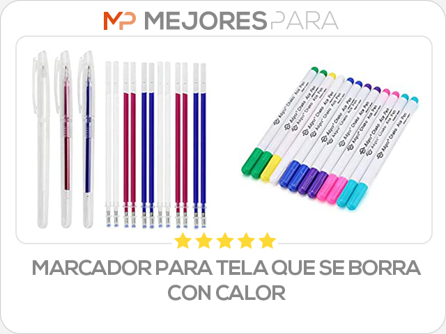 marcador para tela que se borra con calor