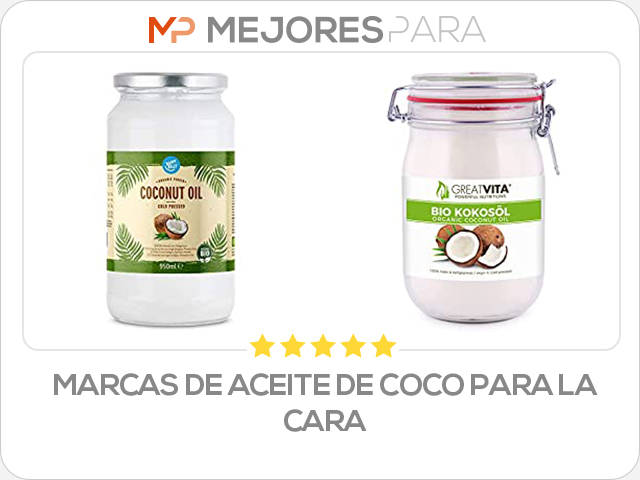 marcas de aceite de coco para la cara
