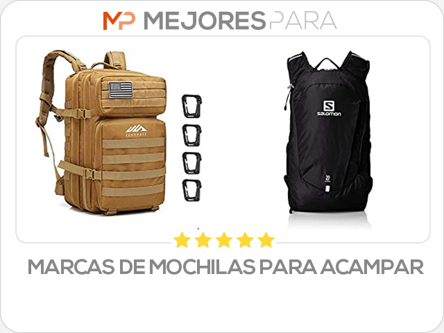 marcas de mochilas para acampar