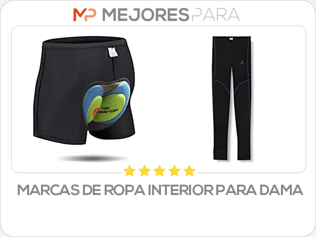 marcas de ropa interior para dama