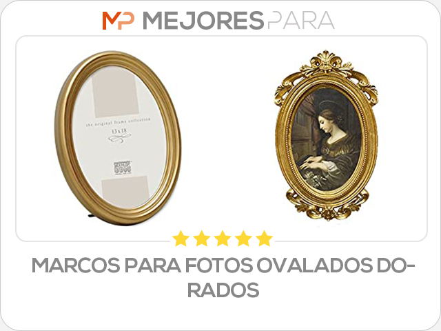 marcos para fotos ovalados dorados