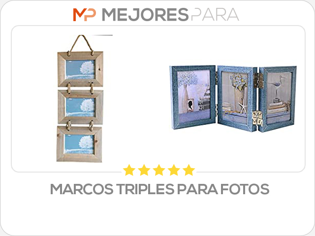 marcos triples para fotos