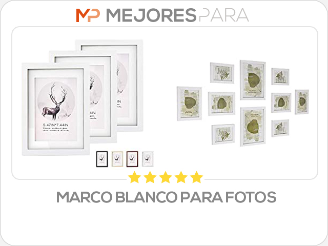 marco blanco para fotos