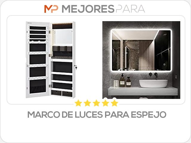 marco de luces para espejo