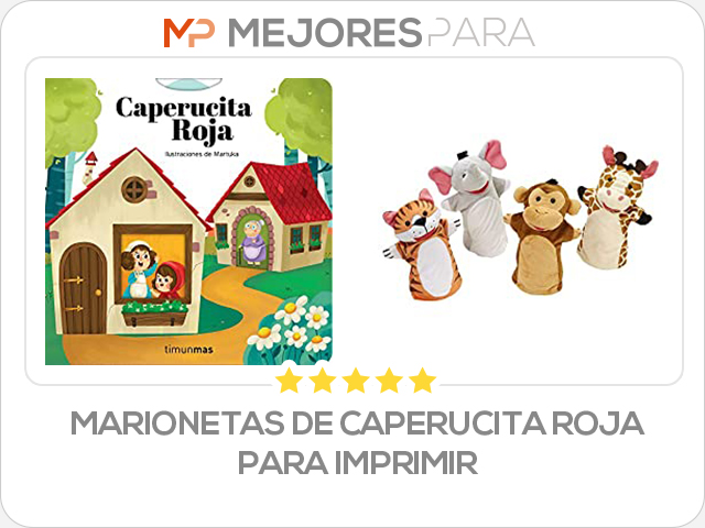 marionetas de caperucita roja para imprimir