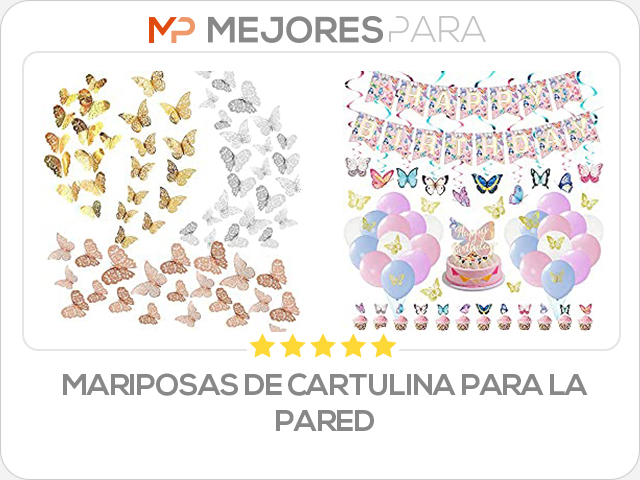 mariposas de cartulina para la pared