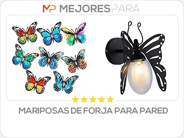 mariposas de forja para pared