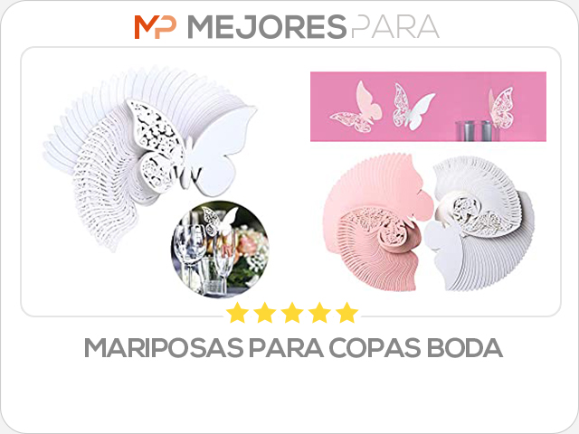 mariposas para copas boda