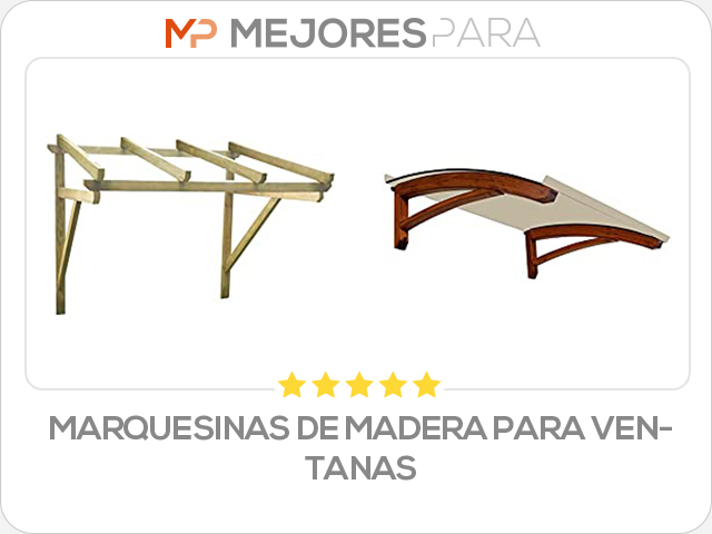 marquesinas de madera para ventanas