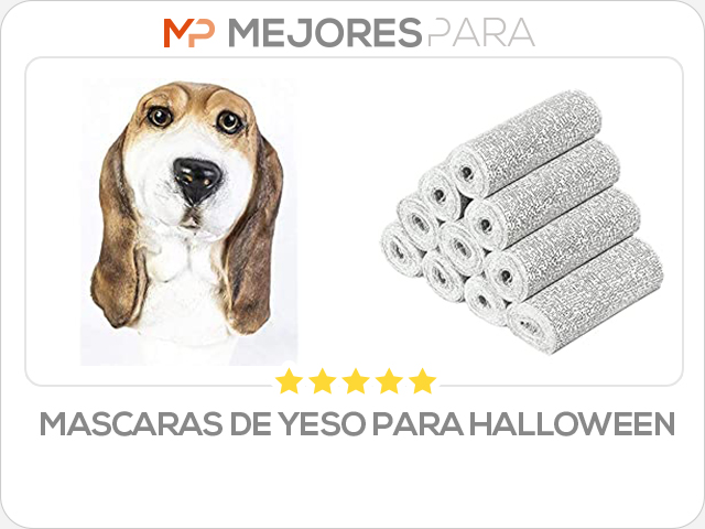 mascaras de yeso para halloween