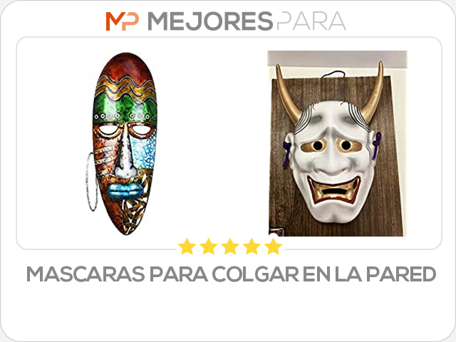 mascaras para colgar en la pared