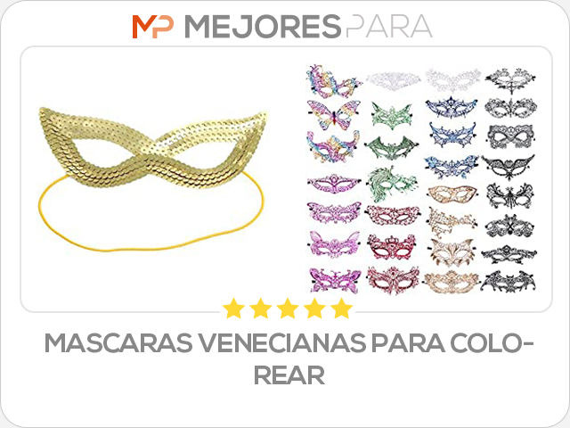 mascaras venecianas para colorear