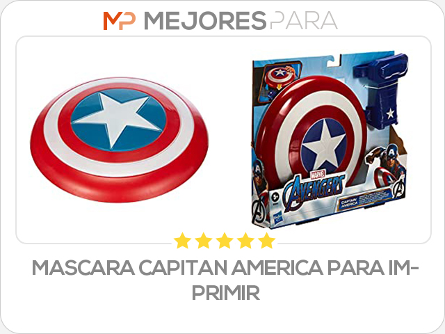 mascara capitan america para imprimir