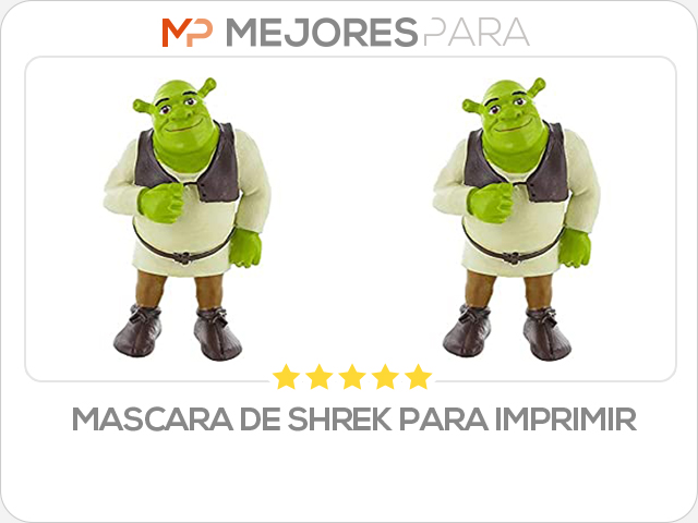 mascara de shrek para imprimir