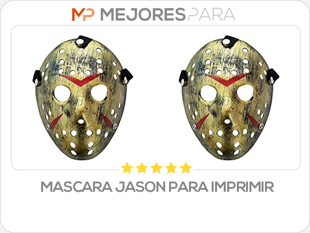 mascara jason para imprimir