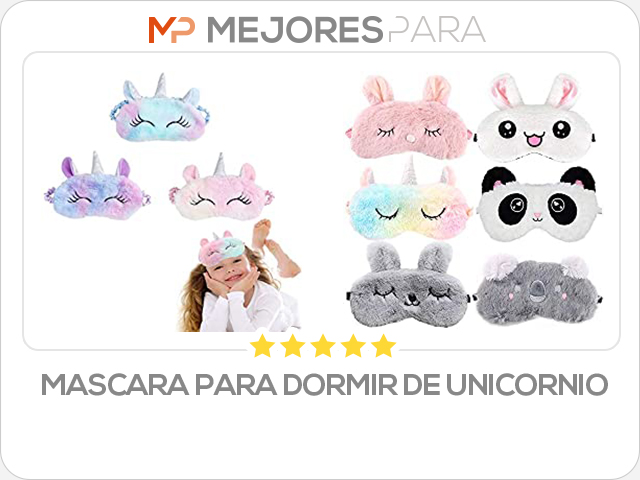 mascara para dormir de unicornio