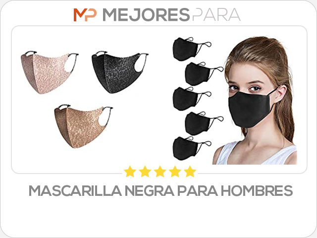 mascarilla negra para hombres