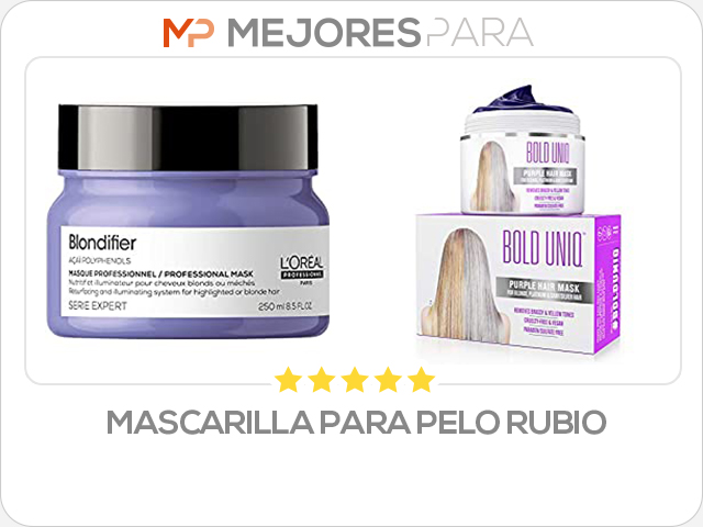 mascarilla para pelo rubio